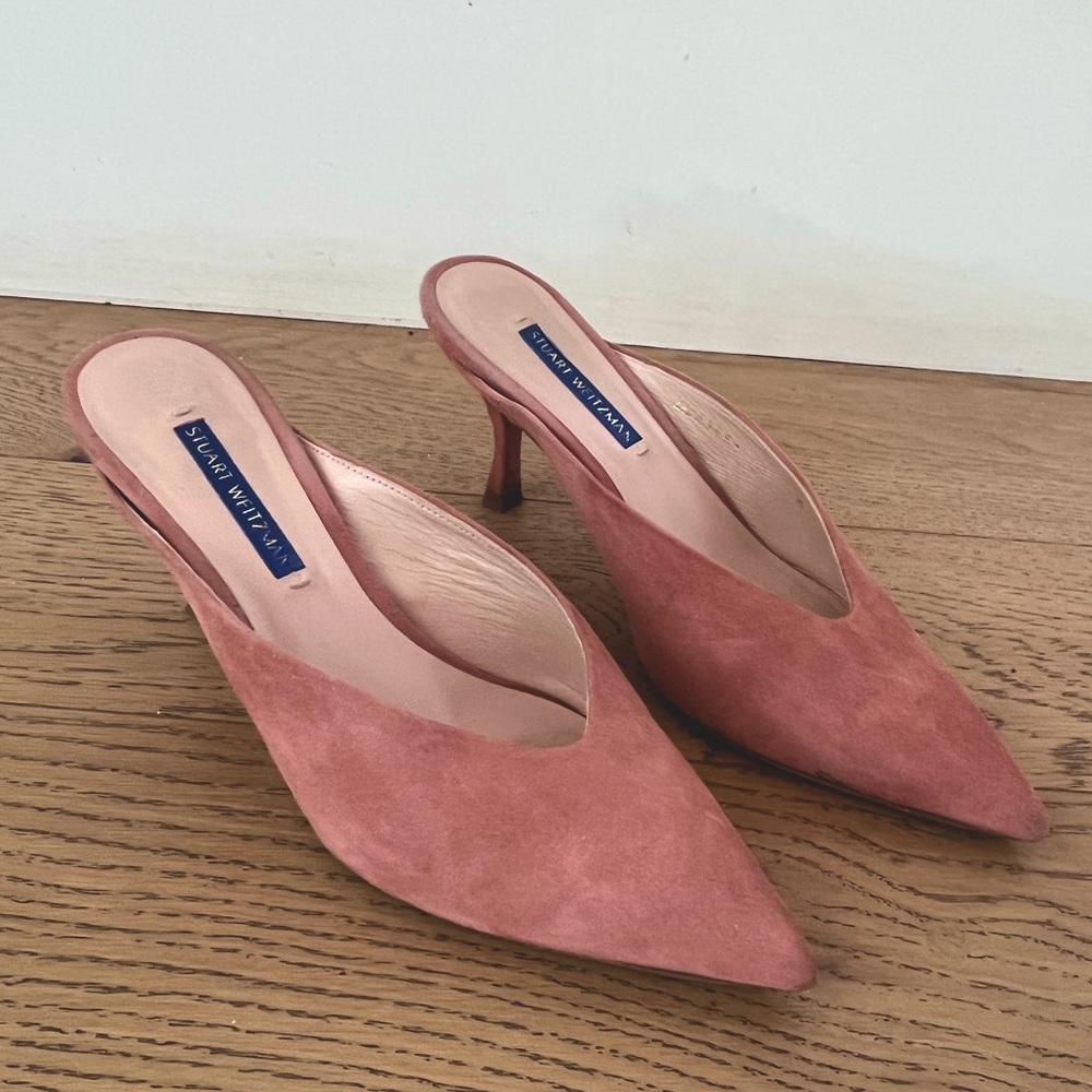 Stuart Weitzman Lulah Mule in Desert Rose size 7
